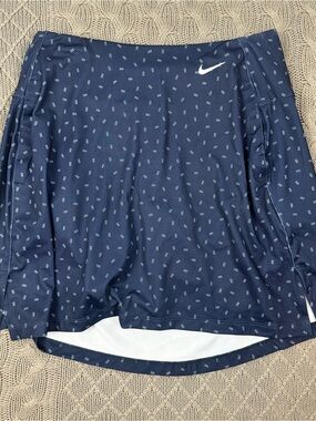 Nike Navy and Light Blue Performance Skort